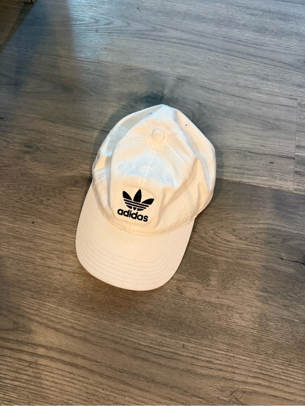 adidas White Trefoil Baseball Cap